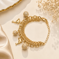 Elegant Gold Dolphin Charm Bracelet for Women