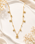 Gold-Tone Double C Charm Necklace for Women