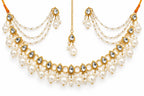 Elegant Gold Pearl & Crystal Bridal Jewelry Set for Women